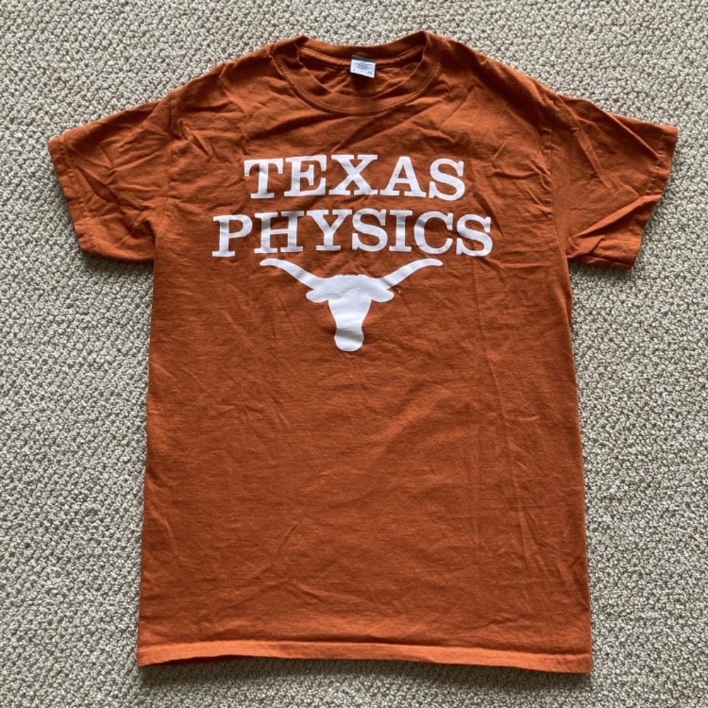 NEW Gildan Texas Physics UT Longhorns T-Shirt Size Small Unisex Burnt Orange